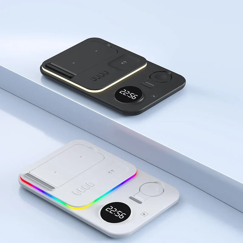 Wireless Charging Station with Foldable Stand