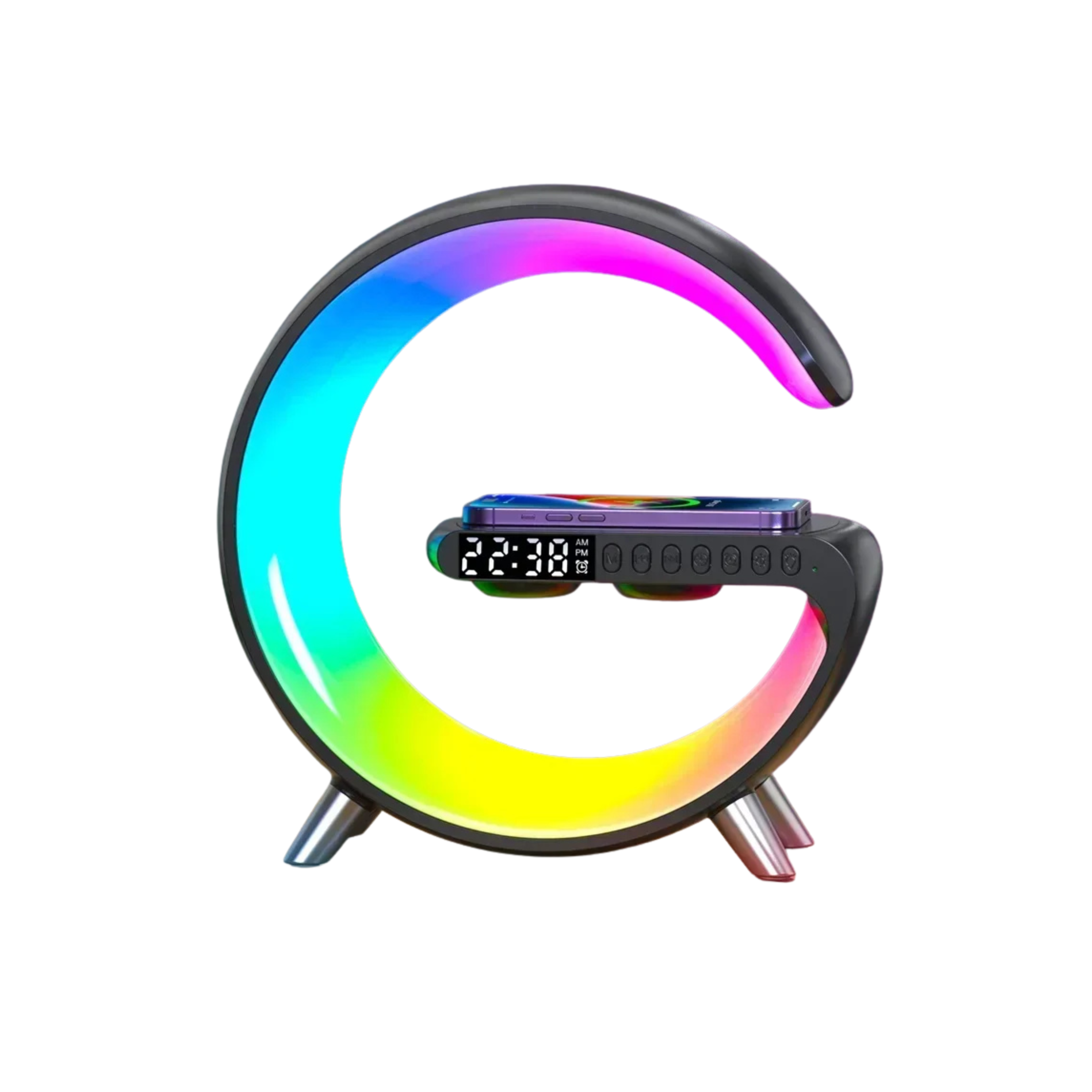 RGB Desk Lamp Speaker with Wireless Charging