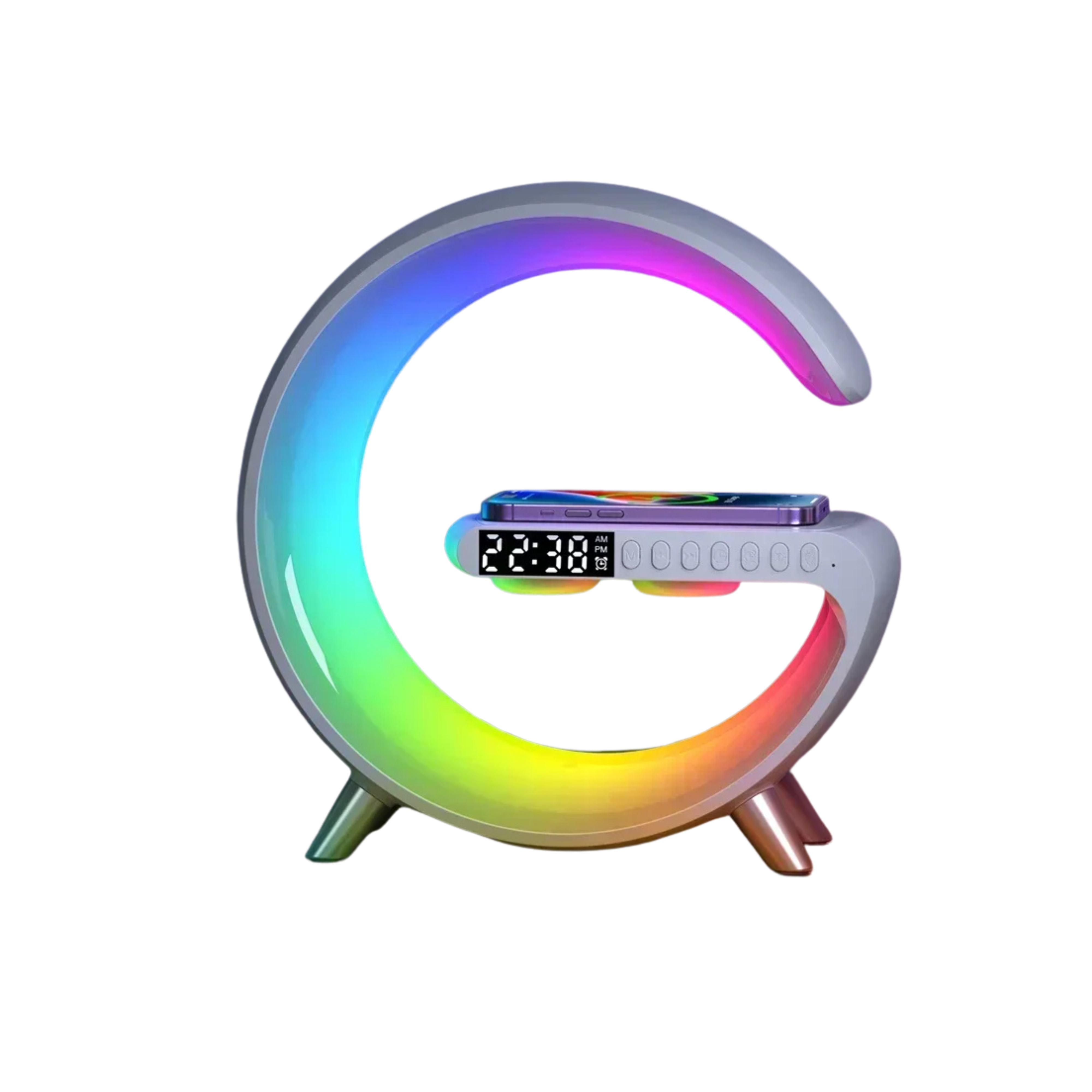 RGB Desk Lamp Speaker with Wireless Charging